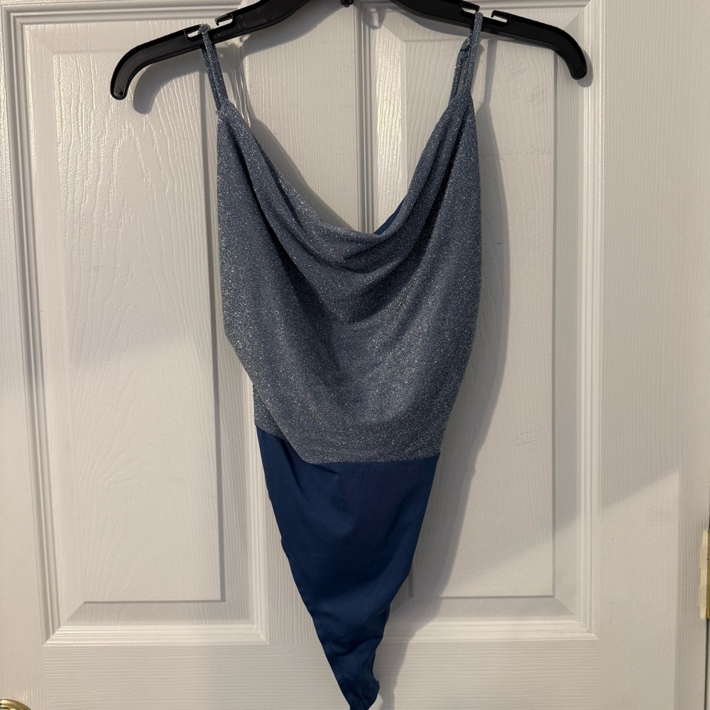 Sparkly Blue Bodysuit